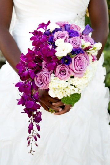 Purple Orchid Bridal Bouquet Cara Mia Events