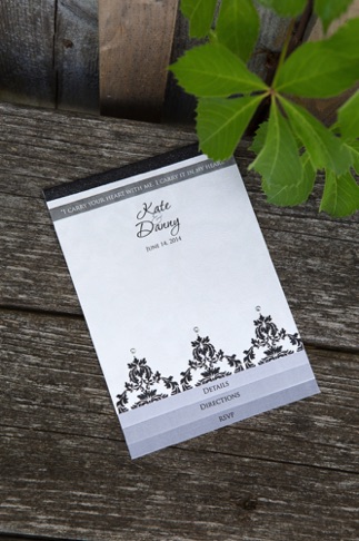 Damask Wedding Invitation