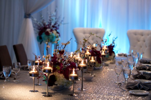 Sequin Head table Sequin Head table