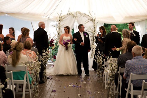 Tented Wedding Ceremony Tented Wedding Ceremony