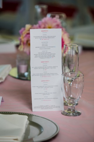 Wedding Menu