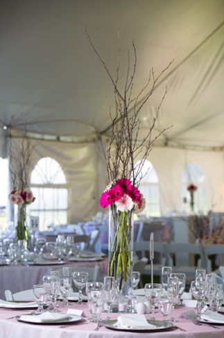 Tall Gerbera Centrepiece 