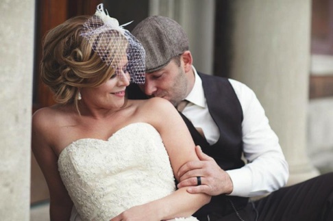 Vintage Bride and Groom 